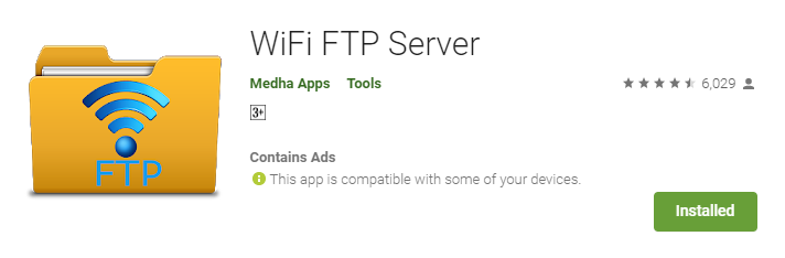 Wifi FTP Server