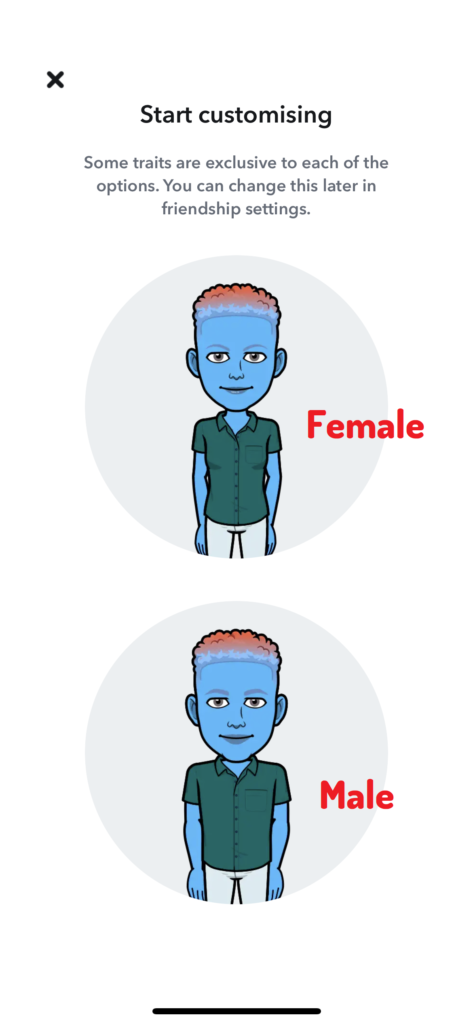 how to change Snapchat Ai gender